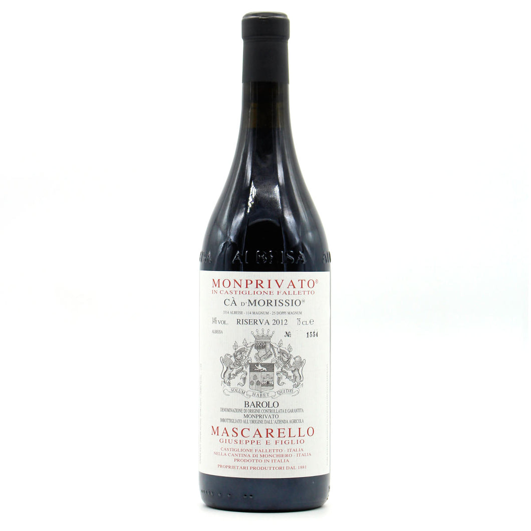 Mascarello Barolo Monprivato Castiglione Falletto Ca' d'Morissio Riserva 2012 | Al Carroponte di Oscar Mazzoleni - Enoteca bistrò e ristorante a Bergamo